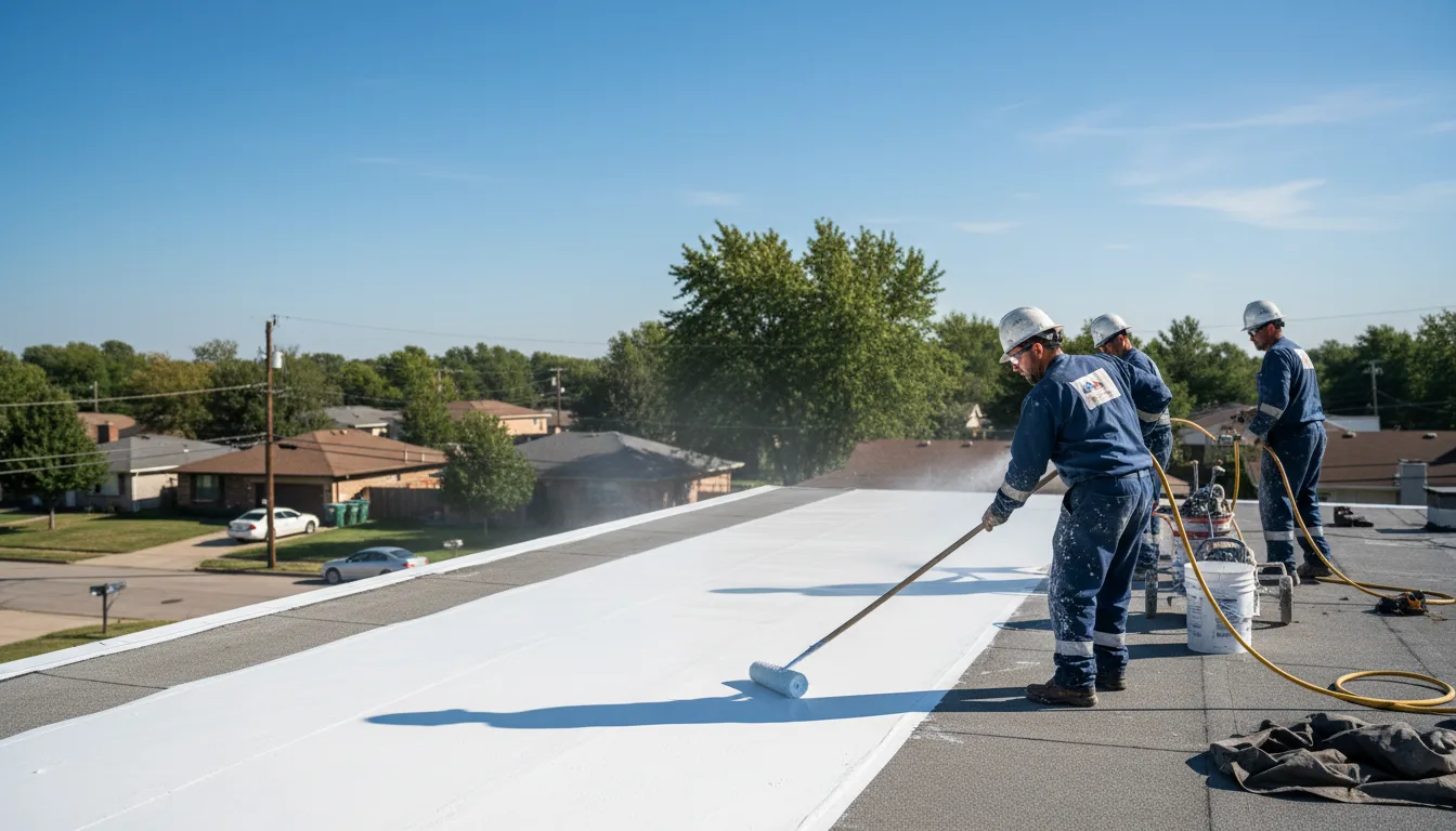 Commercial roof coating in Potts Camp, MS near me